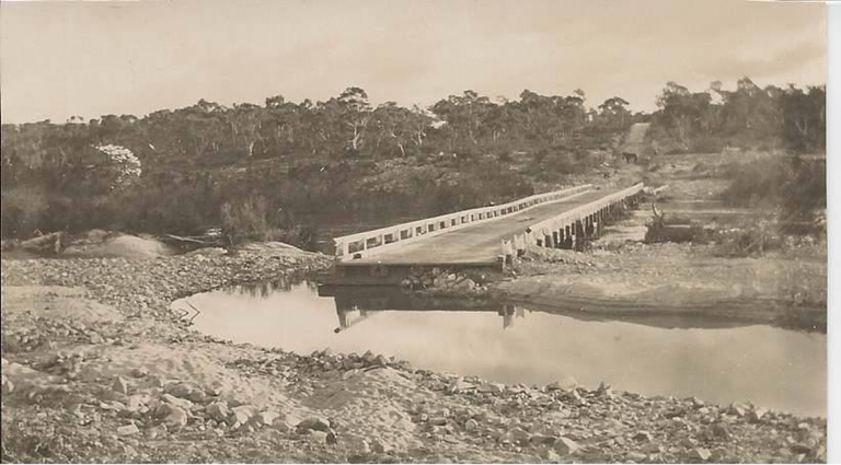 The eastern bank of Bombay crossing showing the flood damage in May 1925_Photo Whitfield, Braidwood and District Historical Society 2.png