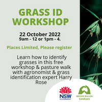 Grass identification workshop and pasture walk 22nd October Milbrodale