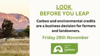 Understanding Carbon and Environmental Credits Workshop