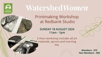 Watershed Women Print Making workshop