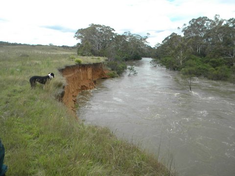 Water Flow causing erosion