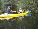 Canoeing Paul Bott and Paul Dan 