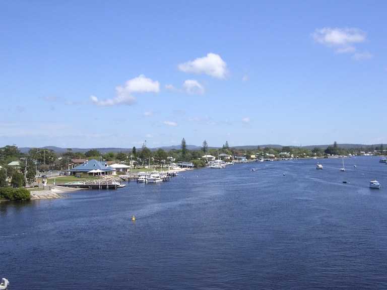 View of Tea Gardens from the Singing Bridge