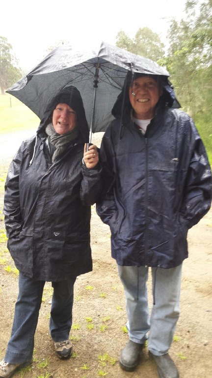 Rain cannot dampen keen volunteers