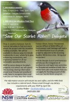 K2C: “Save Our Scarlet Robin”  Delegate