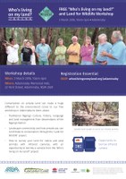 Who's living on my land & Land for Wildlife Workshop - 3 Mar  2018