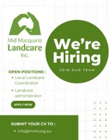 WE'RE HIRING! Local Landcare Coordinator and Landcare Administrator