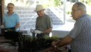 Volunteers Potting on Seedlings