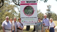 African Olive and Lantana sign launch - Glendonbrook catchment