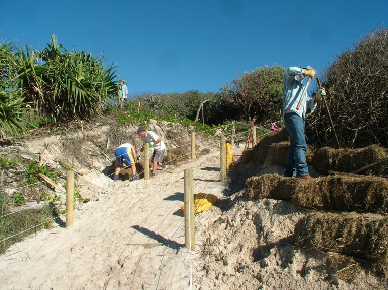 2011 repairing degraded margins of a newly surfaced beach access track.JPG