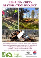 Araluen Creek Restoration Project – Update October 2022