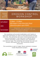 Erosion Control Workshop November 2021