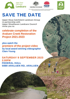 Save the Date: Celebrate the Completion of the Araluen Creek Restoration Project