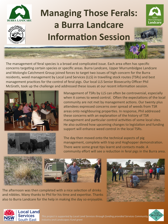 Managing those ferals: A Burra Landcare Information Session