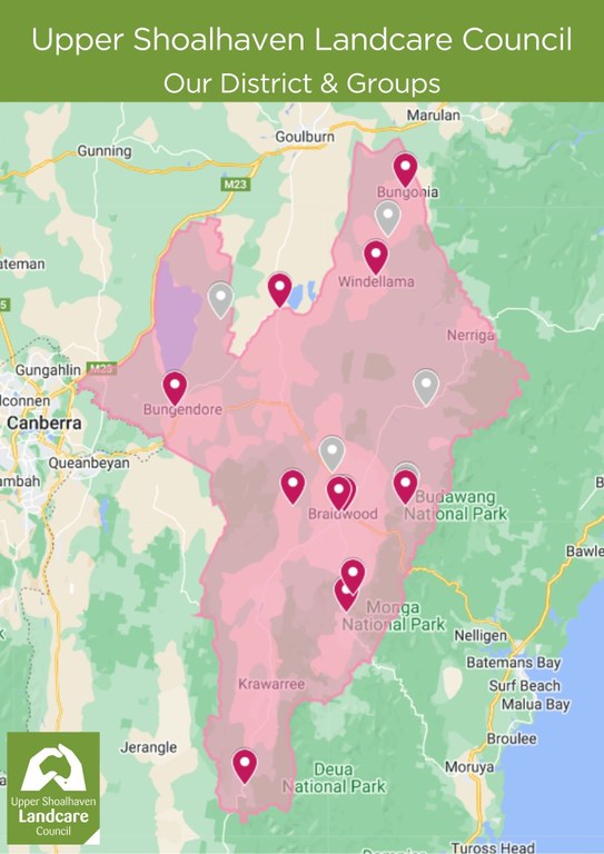 Map of Upper Shoalhaven District in 2024