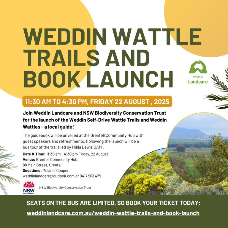 Weddin Wattle Trails  & Book Launch
