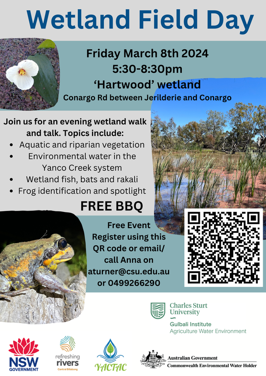 Wetland Field Day Poster- 8 March- Yanco-Billabong Creek.png