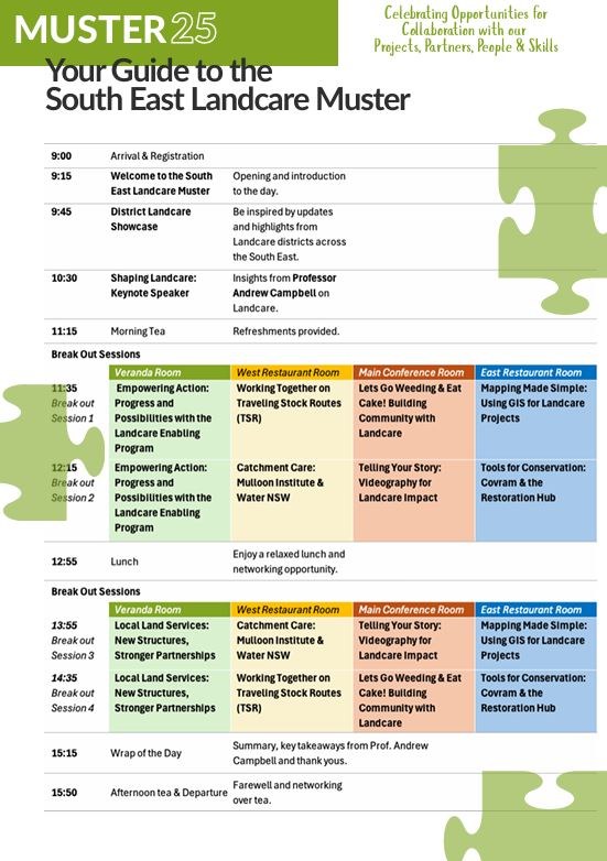 South East Landcare Muster 2025 Program